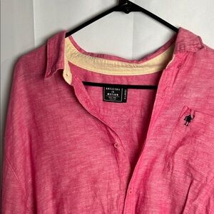 Artistry in Motion Men's Pink Button-Up Shirt